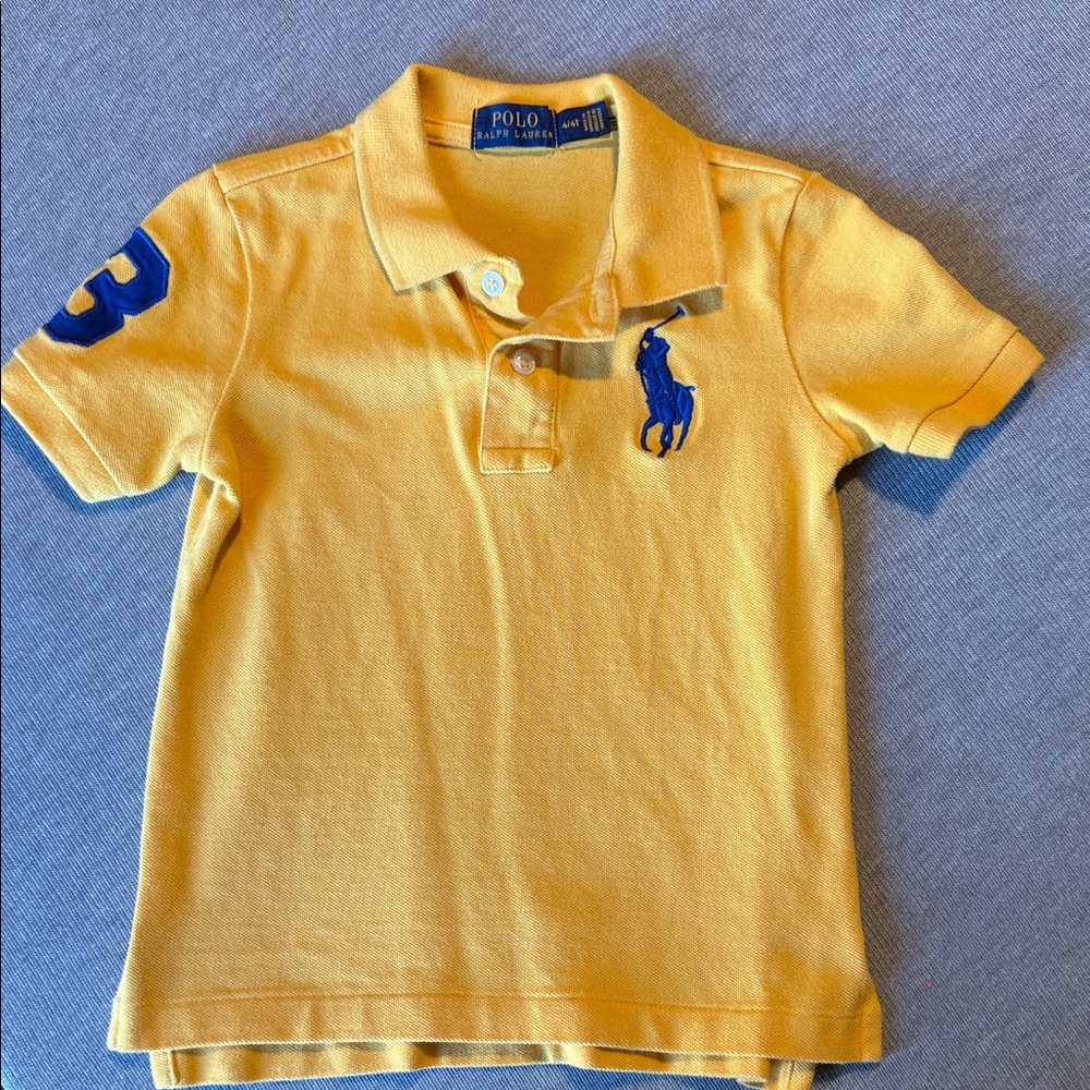Polo by Ralph Lauren Kids Polo Shirt in Yellow and Blue
